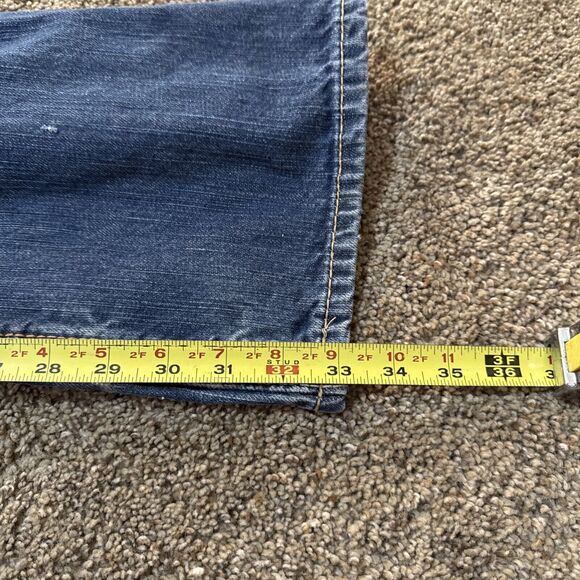 Ariat Jeans Mens 34x34 Blue Denim FR M4 Low Rise Boot Cut Workwear Flame Resist - Picture 3 of 11